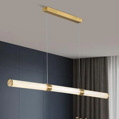 Imagen de LáMpara Colgante De Led, Lampara Techo Regulable Para Mesa Comedor,Lampara Salon Altura Ajustable,IluminacióN Interior Sala Estar,Cocina,Mesacomedor,48W,120Cm