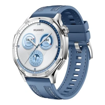 Imagen de HUAWEI Watch GT 5 46mm Smartwatch, Silueta con Diseño Sofisticado, Nueva Experiencia Running y Ciclismo, Seguimiento de Salud, 14 Días Duración la Batería, iOS &amp; Android, Azul