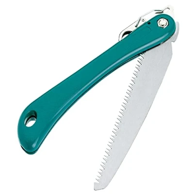 Imagen de Amig Serrucho de Poda Plegable ABS Sierra Manual Acero con Mango Ergonómico y Cómodo para Cortar Ramas Troncos Verde, 3x8,5x30 cm