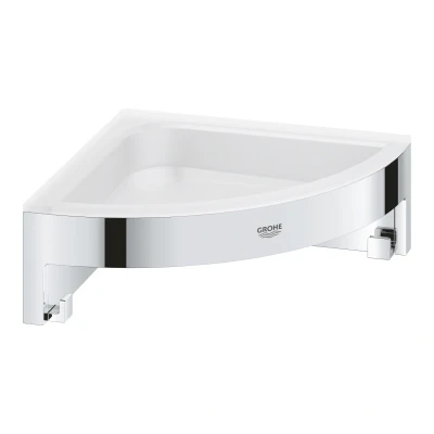Imagen de GROHE Start Cube QuickFix Estanteria esquinera de ducha, gris mate, para pegar (pegamento QuickGlue A2) o atornillar, ref. 41106DC0