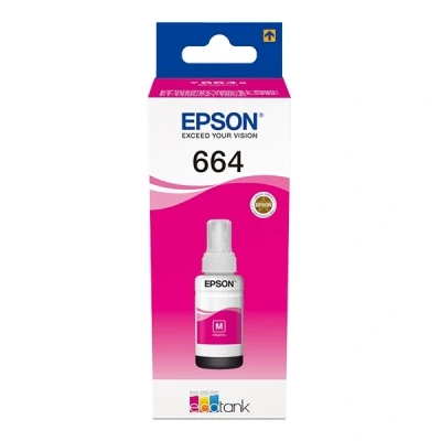 Imagen de Botella de tinta Epson T6643 EcoTank, Compatible con ET 2600, 70 ml, Magenta