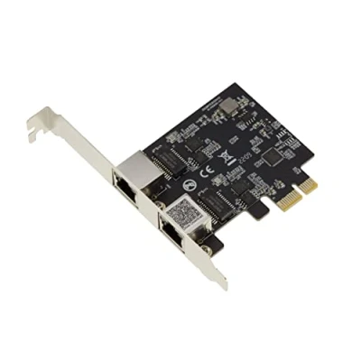 Imagen de Kalea INFORMATIQUE Doble LAN ethernet 10 100 1000 2500 1G 2.5G 2 Puertos RJ45 Tarjeta controladora de Red PCIe chipset Realtek RTL8125 Despertador Remoto WOL