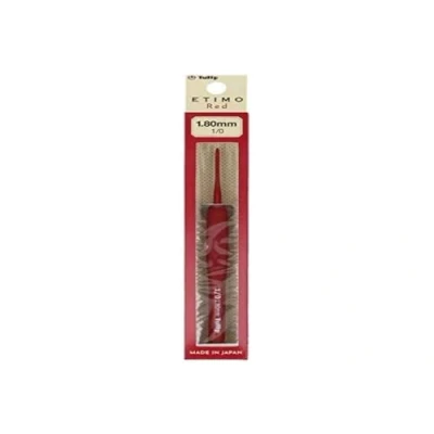 Imagen de Tulip Etimo Red Softgrip (1.80 mm) Grochet Hook 1 Unidad