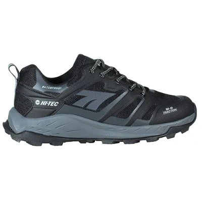 Imagen de Hi Tec Muflon Low, Zapatillas de Trekking Hombre,Calzado Senderismo Hombre Impermeable, Calzado montaña (TOUBKAL LOW WP Black/Charcoal/Grey, 41)
