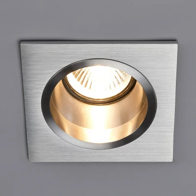 Imagen de foco empotrado &#039;Soley&#039; (Moderno) en Gris hecho de Aluminio e.o. para Pasillos (1 llama, GU10) Arcchio alto voltaje,