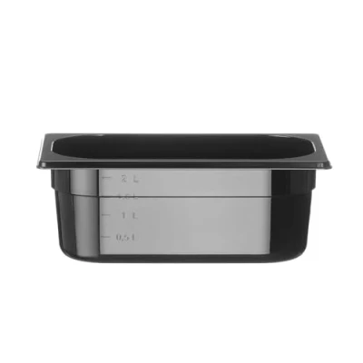 Imagen de HENDI Recipiente Gastronorm 1/4 PC Negro 2.8 L 265x162x(H) 100 mm