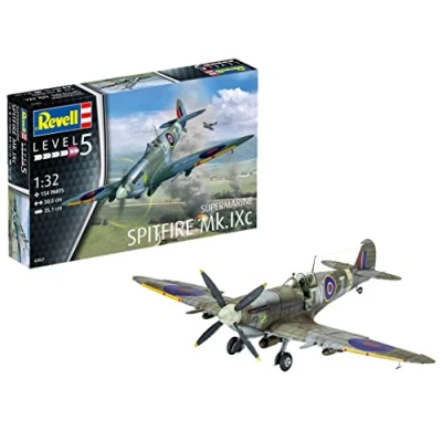 Imagen de Revell Supermarine Spitfire MK.IXc, Kit de Modelo, Escala 1: 32 (3927) (03927), Multicolor, 28.6 cm Length,35.1 spanwidth