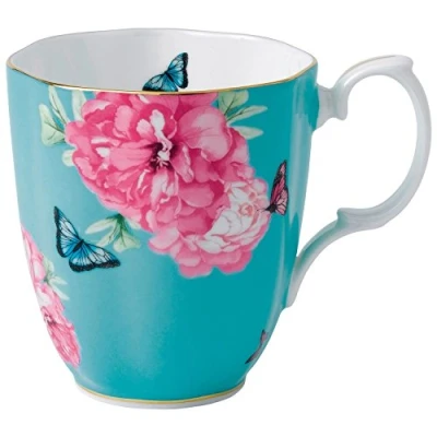 Imagen de Royal Albert Miranda Kerr Friendship 40001826 Taza (0,40 L), Color Turquesa, Porcelana de Ceniza Hueso, 1 Count (Pack of 1)