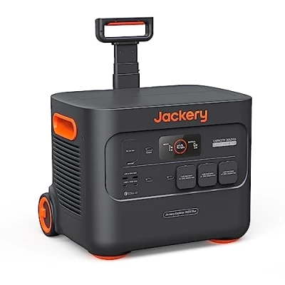 Imagen de Jackery E2000 Plus estación de energía portátil, 2042.8Wh con LiFePO4, hasta 3000W Potencia CA, Balcón para la del hogar Emergencia/Camping/RV