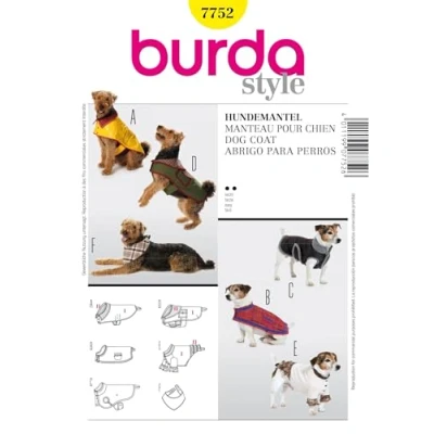 Imagen de Burda Patrón 7752 Idea Creativa Abrigo para Perro