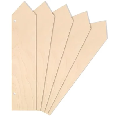 Imagen de Creative Deco 5 x Flechas Colgantes Grandes Recortes de Madera Contrachapada 40 9 cm sin Pintar Perfecto para Manualidades, Bricolaje, Pintar, Decorar, Regalar y Decoupage