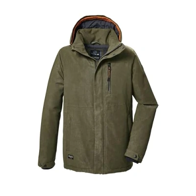 Imagen de G.I.G.A. DX Hombre Chaqueta funcional/outdoor impermeable con capucha cremallera GW 71 MN JCKT, dunkeloliv, M, 42213 000