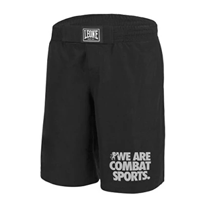 Imagen de LEONE 1947, Pantalones Cortos Básicos De Mma, Unisex Adulto, Negro, L, AB795