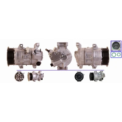 Imagen de ELSTOCK 51 0801 Compresor de Aire Acondicionado PAG 46 R 134 a con juntas TOYOTA: Auris Hatchback, RAV4 III SUV, Avensis Berlina