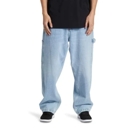 Imagen de DC Shoes Worker Baggy Carpenter Ril Jeans, Indigo Light, (34W) UK para Hombre