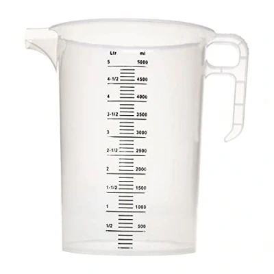 Imagen de Pro Measures FD329 Jarra medidora de polipropileno, capacidad 5L, 270 mm x 208 mm, translúcida