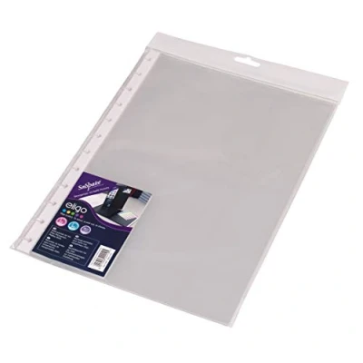 Imagen de Snopake Eligo 15866 Fundas de recambio para archivador (tamaño A4, 20 unidades), transparente