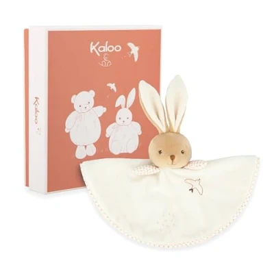 Imagen de Doudou Conejo Redondo Crema Personalizado