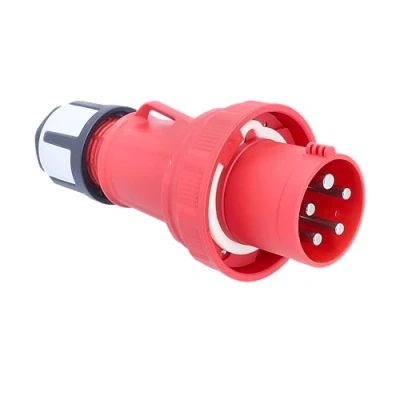 Imagen de as Schwabe Mennekes Enchufe CEE 400 V 125 A con Rosca, 1 Pieza, Rojo, 61424