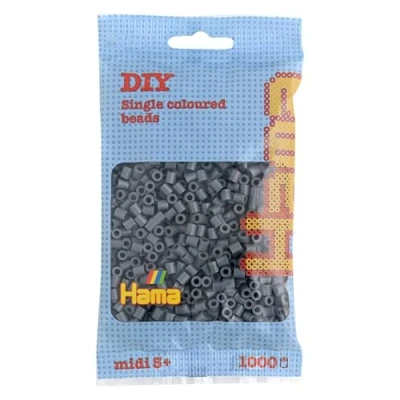 Imagen de Hama 207 71 Abalorios, Gris oscuro, 1000 piezas