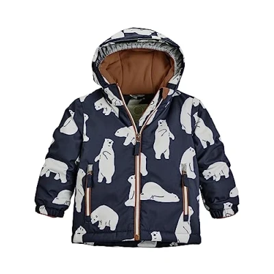 Imagen de firstinstinct by killtec Niños Chaqueta de esquí impermeable/chaqueta funcional con capucha y paranieves FISW 30 MNS SKI JCKT, dark blue, 122, 39907 000