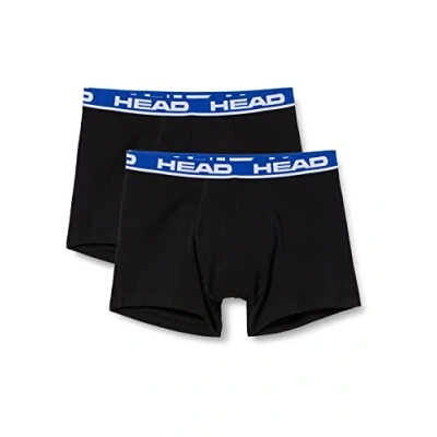 Imagen de Head Boxer, Negro/Azul, L (Pack de 2) para Hombre