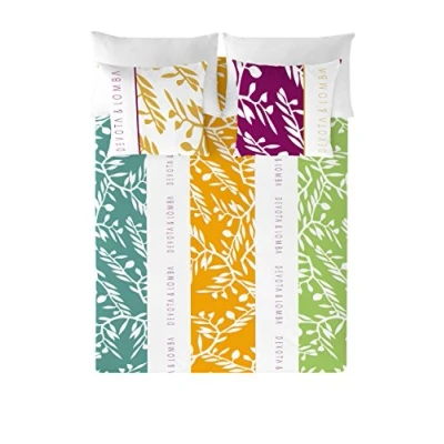 Imagen de DEVOTA &amp; LOMBA Victoria 61832, Algod&amp;Oacuten, Multicolor, Cama 135 (220 x 220 cm + 45 155 cm)