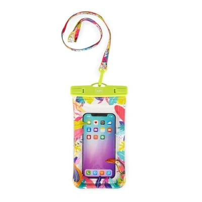 Imagen de Legami Funda Impermeable para móvil, Flotante Smartphone, Tema Pura Vida, Waterproof Pouch, Cierre hermético, sensibilidad táctil, Carcasa Sumergible