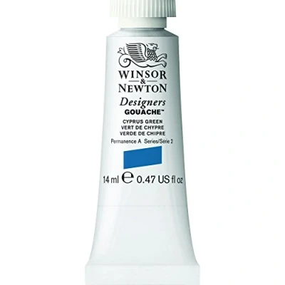 Imagen de Winsor &amp; Newton 14ml Designers Gouache Tube Cyprus Green
