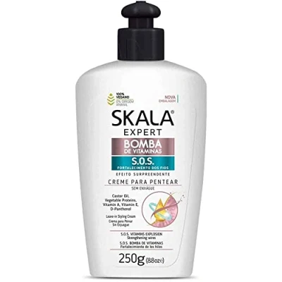 Imagen de SKALA EXPERT Crema para PEINAR Bomba de VITAMINAS 250gr Acción 3 en 1 y protector térmico hasta 230º.