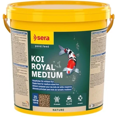 Imagen de Sera Koi Royal Medium (4 mm) un alimento o Principal para el Desarrollo óptimo de 12 25 cm con prebióticos Mejor aprovechamiento la alimentación