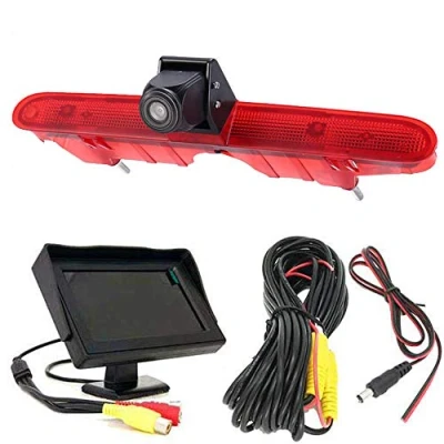 Imagen de HD Transporter Nocturna Luz Freno Cámara de Marcha Atrás Visión Trasera Coche Puede Ajustar el ángulo Compatible con Peugeot Partner Tepee Rifter/Citroen Berlingo/Opel Combo Cargo/Vivaro/Zafira Life
