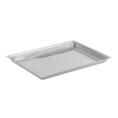Imagen de PADERNO 42532 29 Bandeja de Servicio Rectangular Antiadherente, Utensilio Cocina Profesional para Servir y Hornear, Acero Inoxidable, INOX