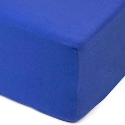 Imagen de Amago Sábana Bajera, Borde de 50 cm, 100% Algodón, 200 x cm Azul