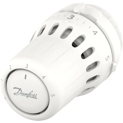 Imagen de Danfoss React RA Click Cabezal termostático con Fuelle Lleno de líquido y Sensor Integrado, diámetro del Cuello 23 mm