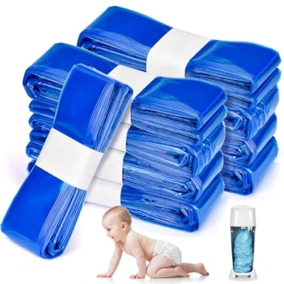 Imagen de FOYIOLRU LitterLocker Cartuchos de recambio para pañales (9 unidades, compatible con Tommee Tippee, Angelcare, cubo octogonal, LitterLocker)