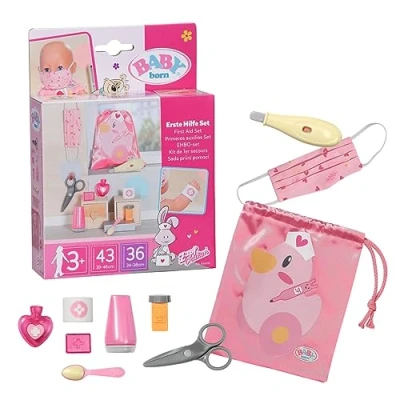 Imagen de Baby born Botiquín de primeros auxilios 834091 accesorios para muñecas Incluye 9 y funda Edad: 3+ años