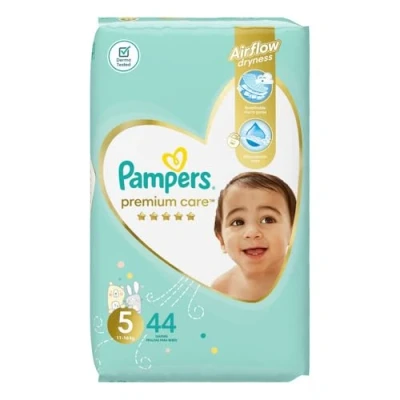 Imagen de Pampers Premium Care Pañal, talla 5, 11 18 kg, 1 paquete (1 x 44 unidades)