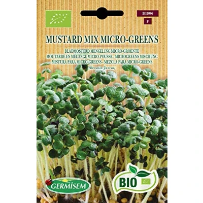 Imagen de Germisem Orgánica Mustard Mix Micro Greens Semillas 10 g