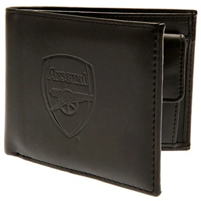 Imagen de Football Arsenal Club Cartera de Piel Oficial con protección RFID, Insignia del Escudo Equipo
