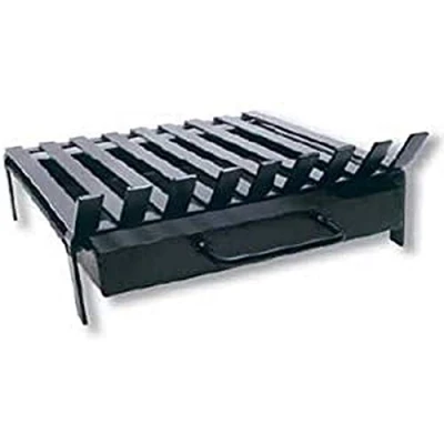 Imagen de Flores Cortés 38901 Parrilla Modelo D con cajón, 52 x 45 15 cm, Color Negro
