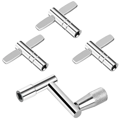 Imagen de 4 Piezas Teclas de Afinación Batería, Llave Tambo en Forma 1 Z y 3 T, para Kit Tambor Bajo, Instrumentos Percusión
