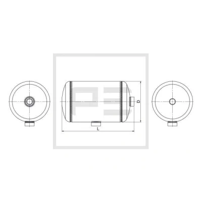 Imagen de PETERS ENNEPETAL 036.351 80A Depósito de aire, sistema aire comprimido MAN: TGA