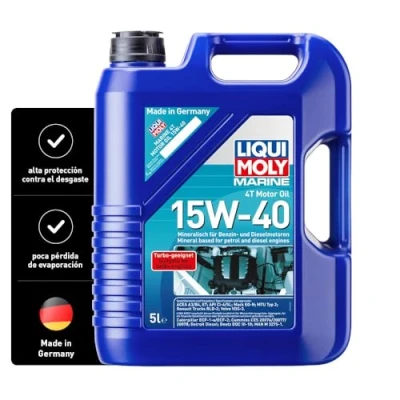 Imagen de Liqui Moly Marine 4T 15W 40 5L Aceite de motor 25016 RENAULT: MEGANE 2, CLIO LAGUNA TOYOTA: Corolla IX Hatchback, RAV4 III SUV, Auris Hatchback