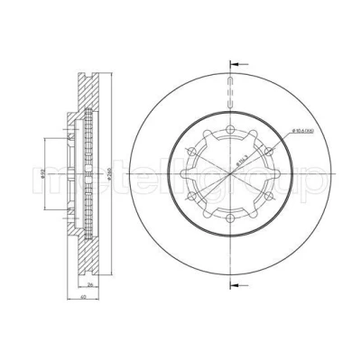 Imagen de Disco de freno METELLI 23 1708