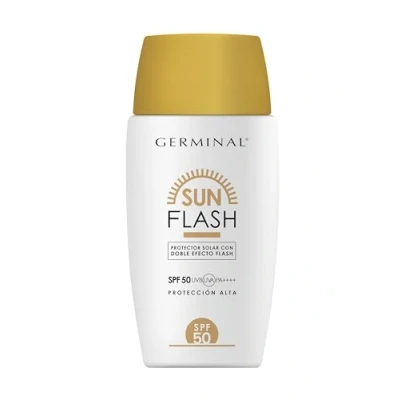 Imagen de GERMINAL SUN Flash SPF50 Protector Solar Facial con Doble Efecto Crema Hidratante y Reafirmante 50ml