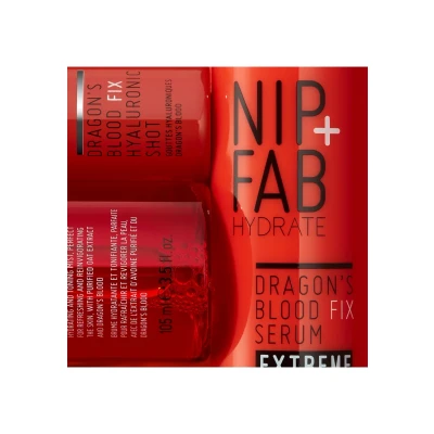 Imagen de Nip+Fab Dragon&#039;s Blood Fix Extreme Serum para el Rostro con Ácido Hialurónico Flor de Cactus Antienvejecimiento Hidratante Hidratación Líneas Finas y Arrugas 50 ml