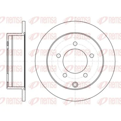 Imagen de REMSA 61377.00 Disco de freno Eje trasero 262, 262 10 5 macizo MITSUBISHI: Lancer 8 Limousine,