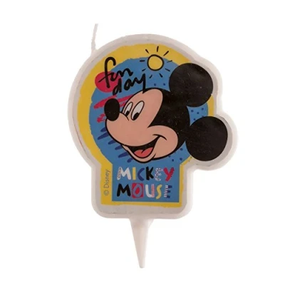 Imagen de Dekora 346217 Vela de Cumpleaños 2D Mickey Mouse, Multicolor, 7.5 (1)