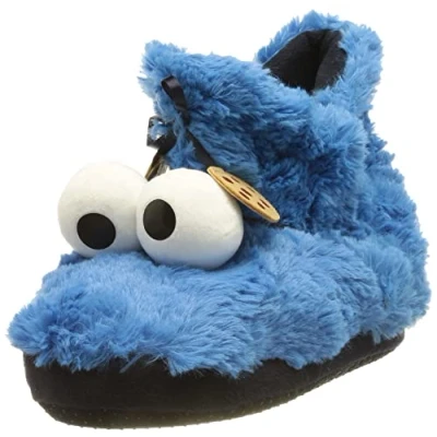 Imagen de Krümelmonster Zapatillas unisex, azul y negro, 41/42 EU